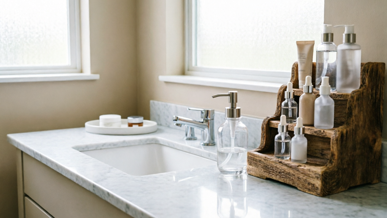 Bathroom Counter Organization: 3-Zone System for Renters