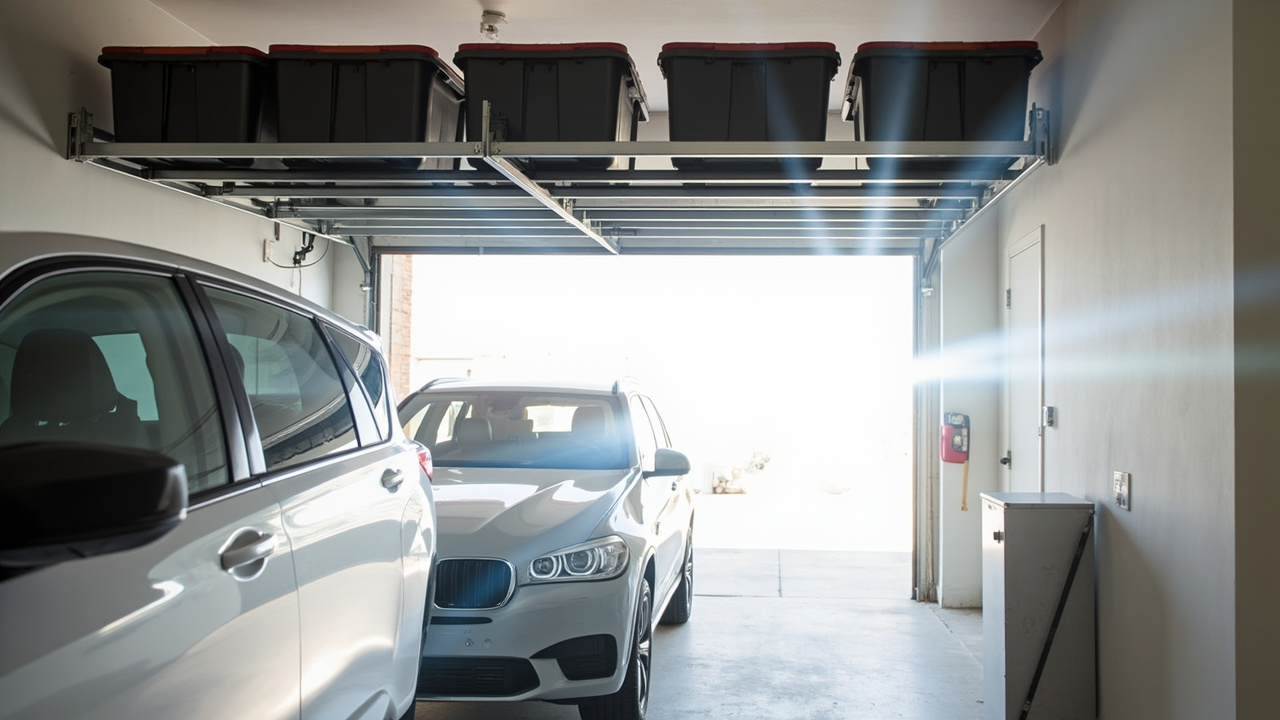 Garage Overhead Storage: Ceiling Racks Done Safely