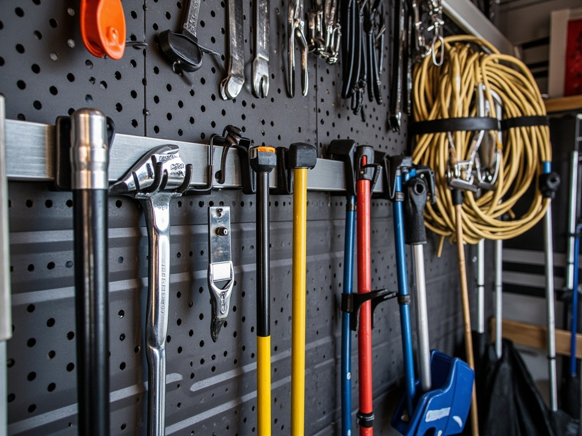 Garage Wall Storage: Rails, Pegboards, and Tool Hooks