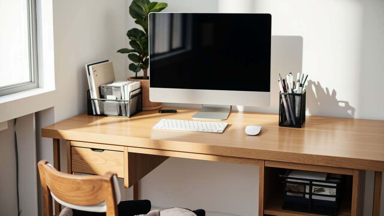Home Office Desk Organization: A 4-Zone System That Actually Works
