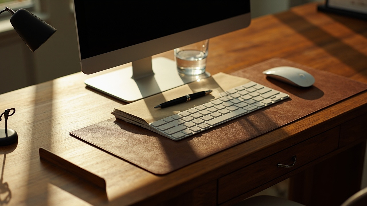 Desk Surface Organization: Only What You Touch Daily