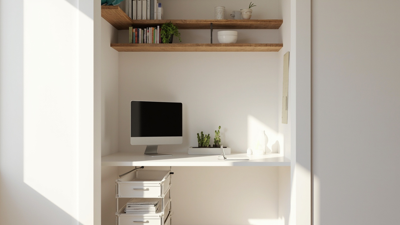 Small Home Office Organization: Closets & Corners
