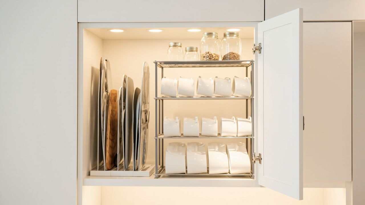 Kitchen Cabinet Organization: 4-Zone Cabinet System + 8-Category Map