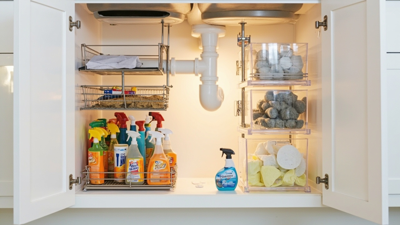 Under Sink Organization: 4 Zones + Pipe-Aware Leak Rule