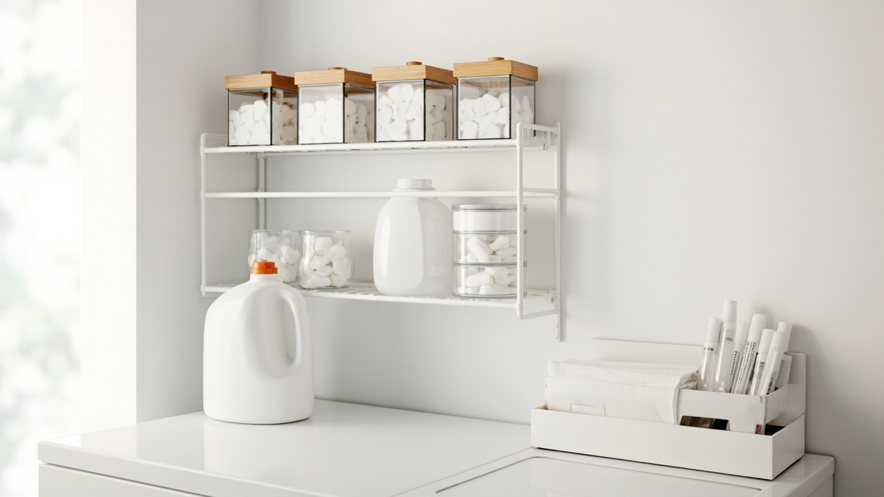 Laundry Supply Storage: 5-Form Method + Stain Zone