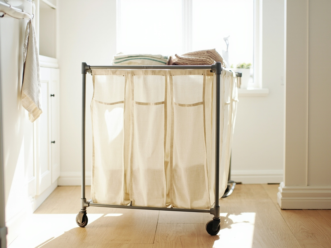 Laundry Sort Station: 4-Section System That Survives Family Use