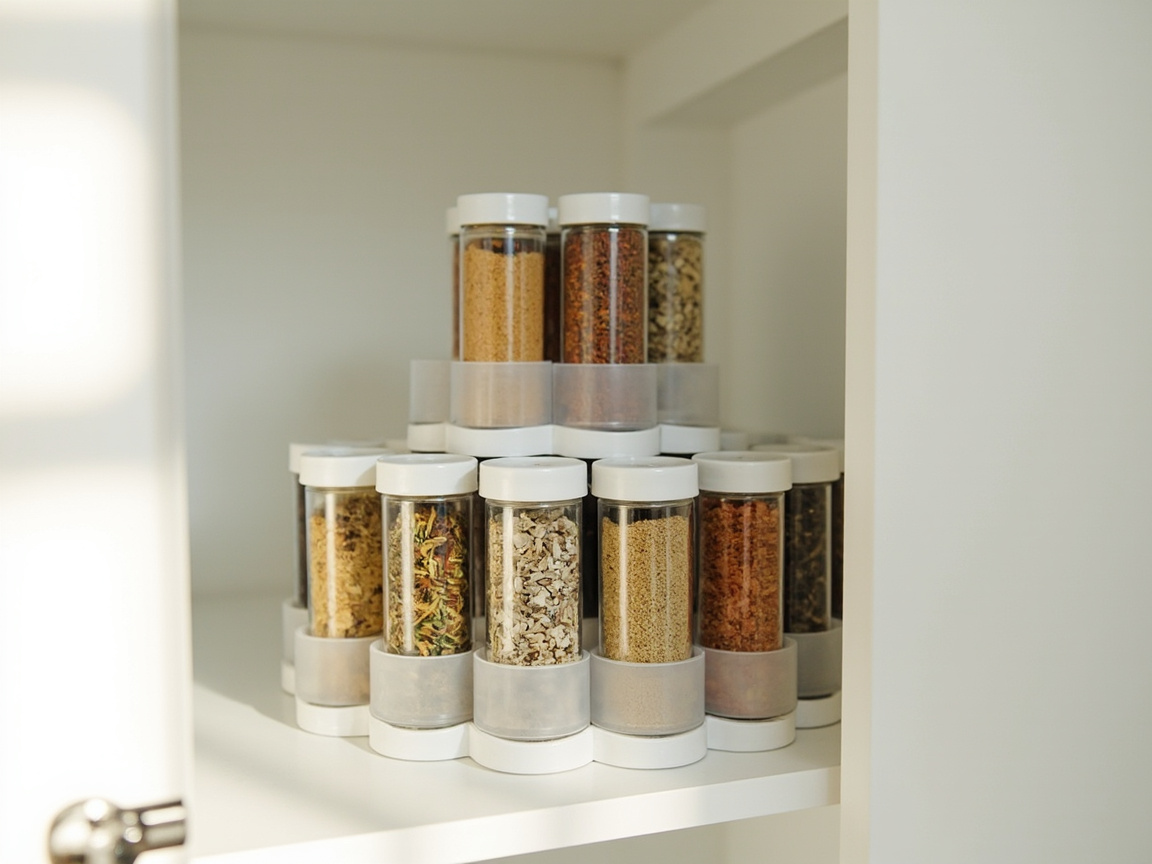 Budget-friendly organization showing repurposed jars, dollar-store bins, and free drawer dividers