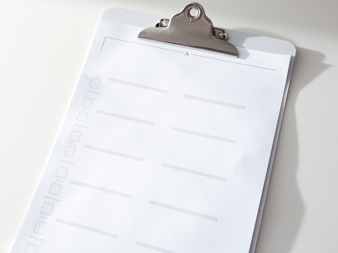 Zone deep cleaning checklist on clipboard showing the standard zone template