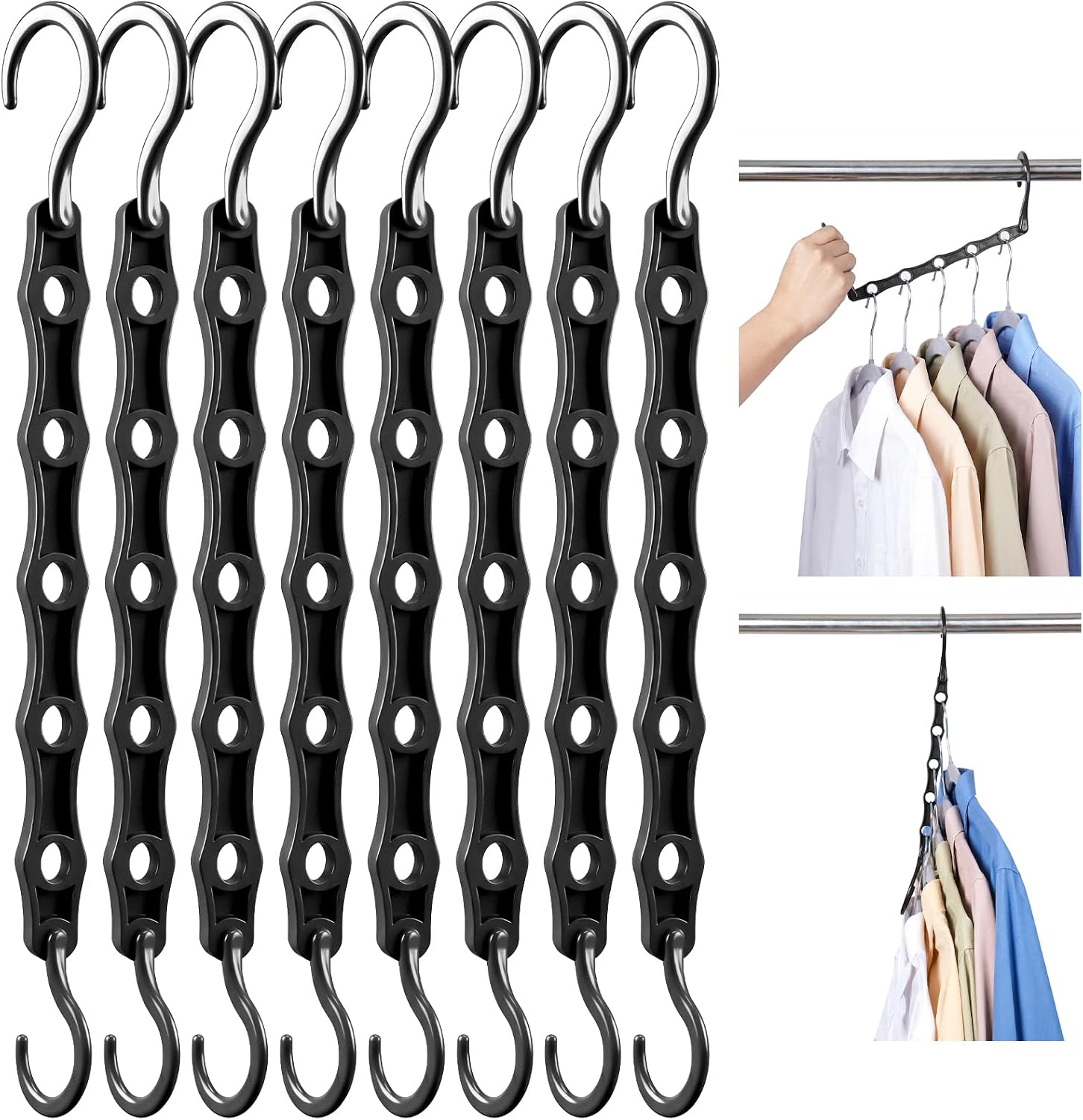 HOUSE DAY 10 Pack Space Saving Cascading Hangers