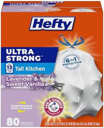 Hefty Ultra Strong 13 Gal Kitchen Trash Bags