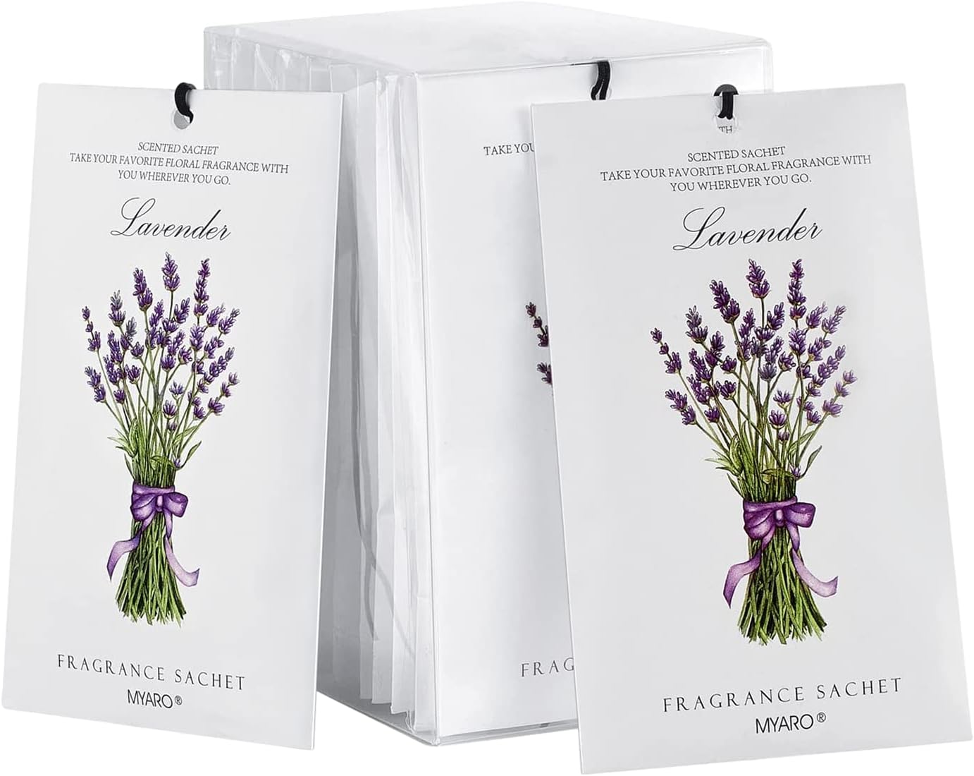MYARO Lavender Scented Sachets (12-Pack, Odor Eliminator)