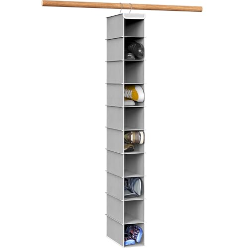 Simple Houseware 10-Shelf Hanging Closet Shoe Organizer