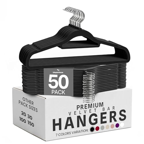 Utopia Home Premium Velvet Hangers (50 Pack)