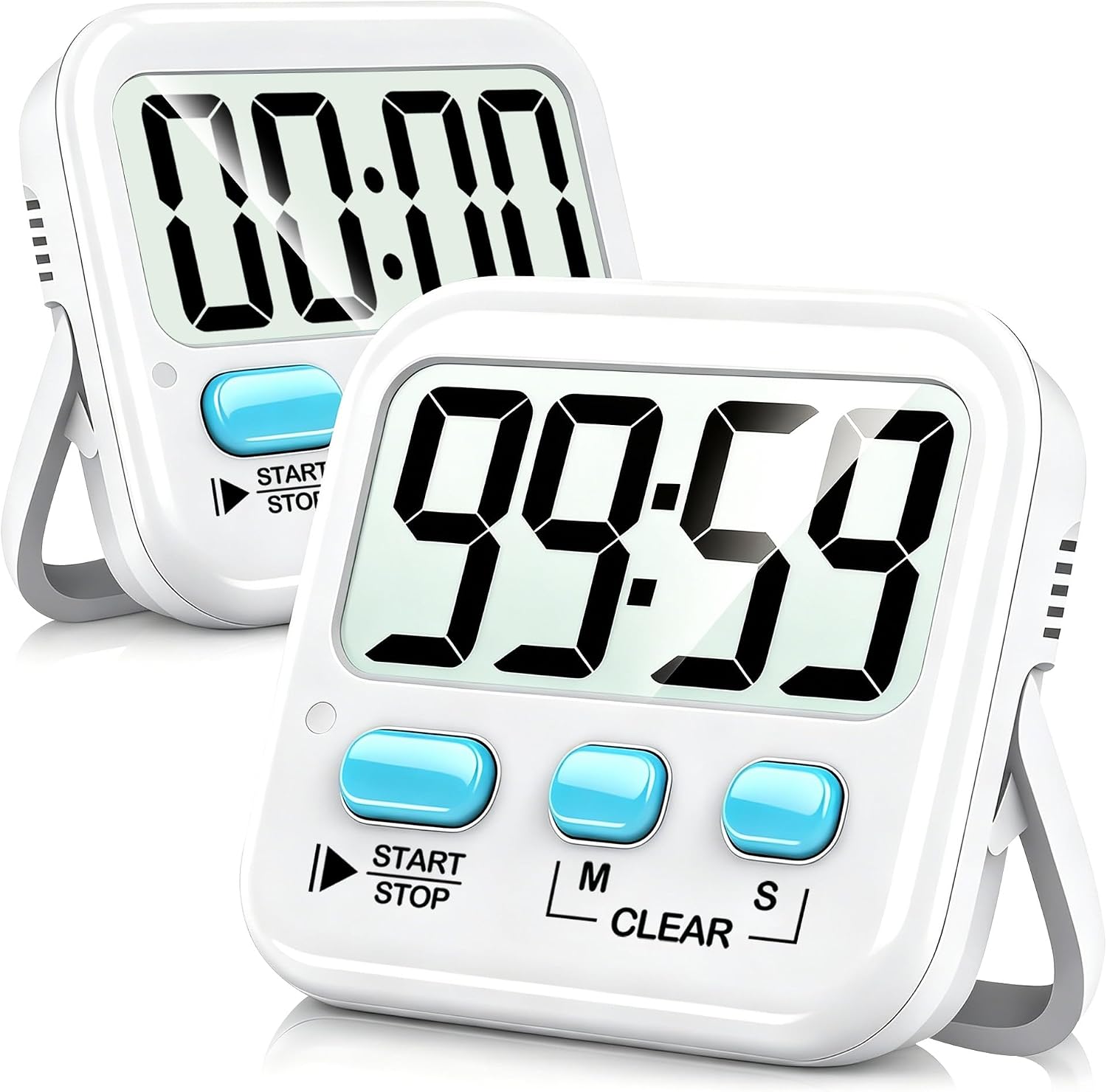 Antonki Digital Timer 2-Pack (Magnetic Countdown)