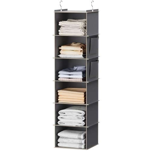 YOUDENOVA Hanging Closet Organizer 6-Shelf