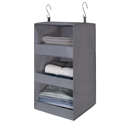 GRANNY SAYS 3-Shelf Hanging Closet Organizer