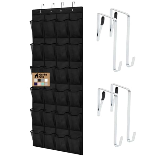 GORILLA GRIP 24-Pocket Breathable Mesh Over-Door Organizer