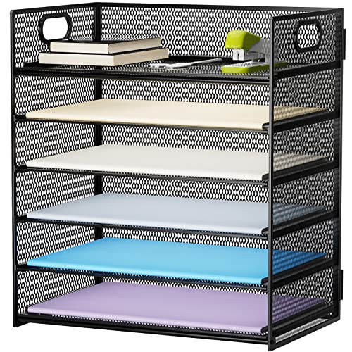 Marbrasse 6 Tier Paper Organizer Letter Tray