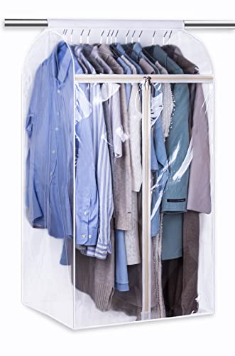 KEETDY 43" Hanging Garment Bag with Clear Window