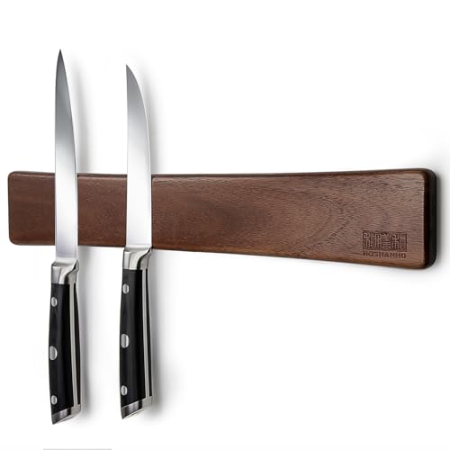 HOSHANHO Magnetic Knife Strip (16-Inch Acacia)