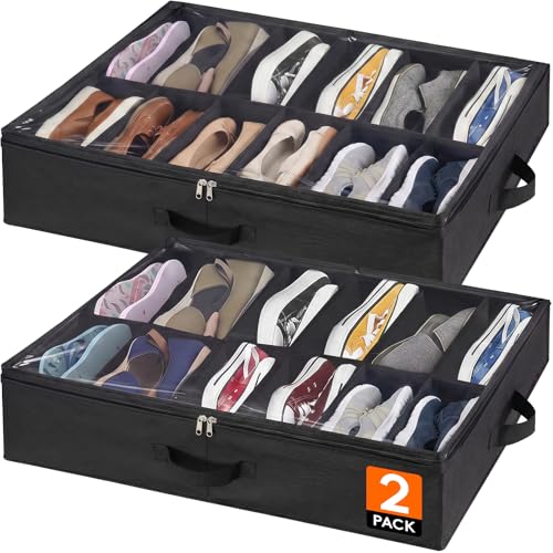 Lifewit Under Bed Shoe Storage Organizer (2-Pack)