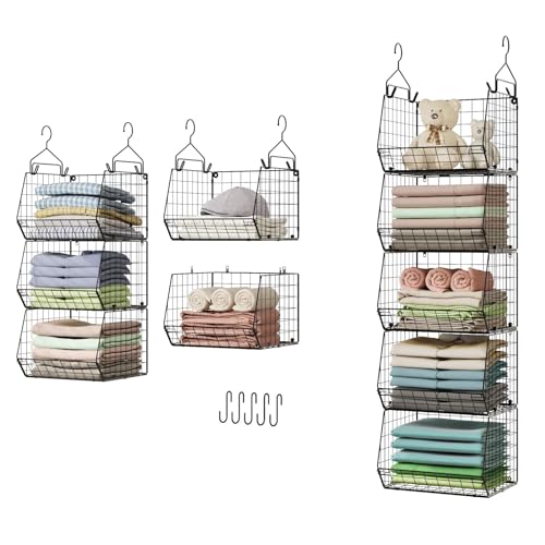 X-cosrack 5-Tier Hanging Closet Organizer with Hooks