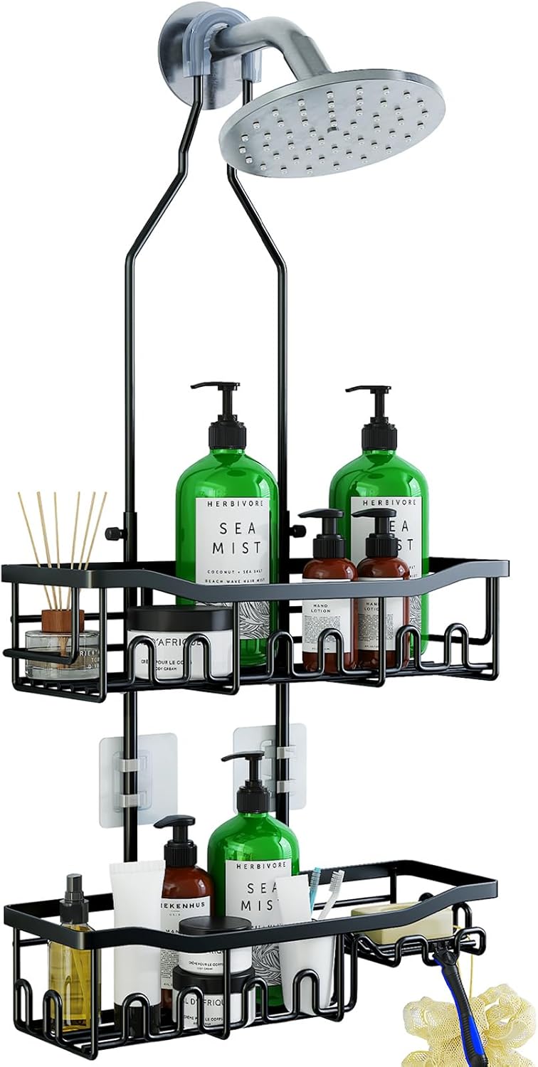 Joqixon Extended Length Shower Organizer (Over-Showerhead)