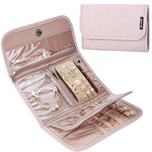 BELALIFE Travel Jewelry Case Organizer (Medium)