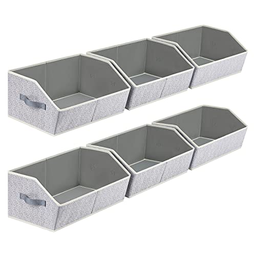Homsorout Closet Organizer Bins (6-Pack Fabric)