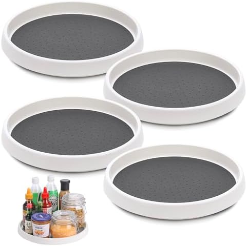 CiWiVOKi Lazy Susan Turntable (Set of 4, 10 Inch)