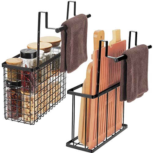 YMCCOOL 2-Pack Over-Cabinet Door Organizer (with Towel Bars)