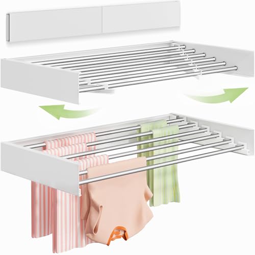 Vikaqi Wall-Mounted Clothes Drying Rack (40")