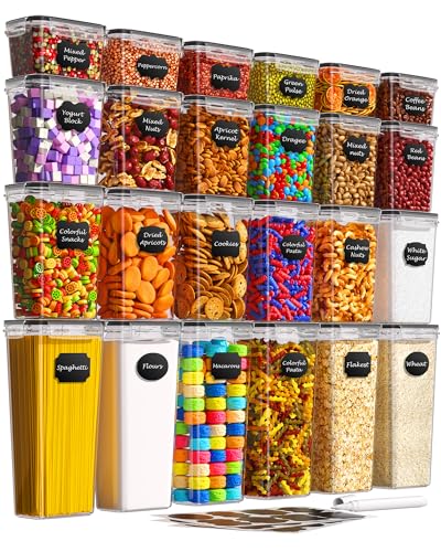 KEMETHY Airtight Food Storage Containers (24-Piece Set)