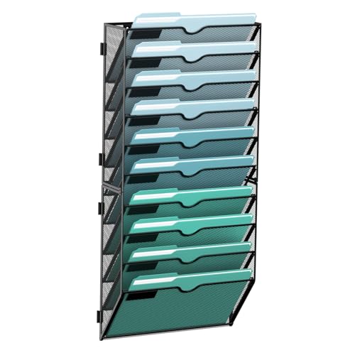 SUPEASY 10-Tier Wall File Organizer