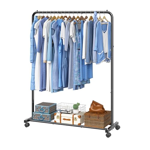 Simple Trending Clothing Rack on Wheels