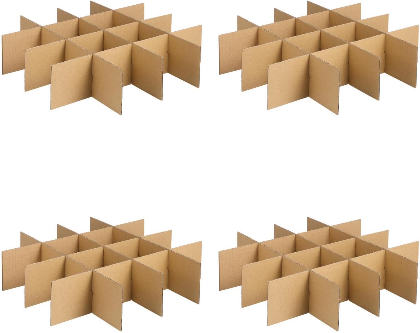 TOPPERFUN 4-Set Cardboard Dividers for Boxes