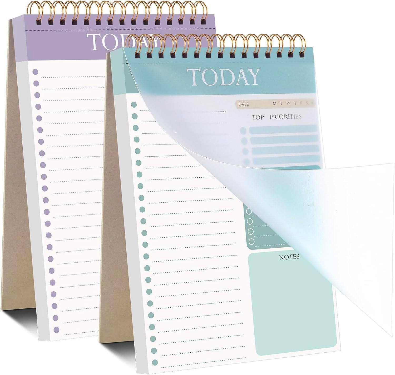2-Pack To-Do List Notepad (A5, 104 Pages, Undated)