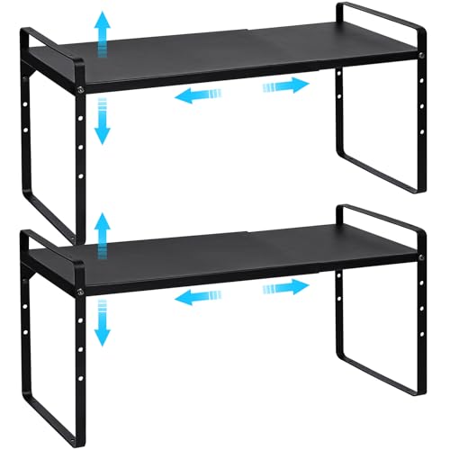 X-cosrack 2-Pack Expandable Shelf Riser