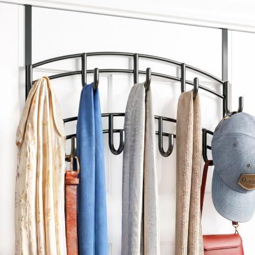 LYNK Professional Over-the-Door Hooks, 9 Hook 2-Tier