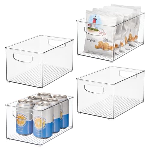 iDESIGN Clear Pantry and Fridge Organizer Bins