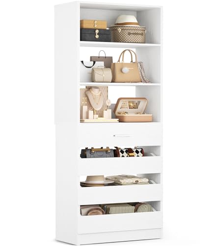 Aheaplus Closet System with 4 Drawers (21.3")