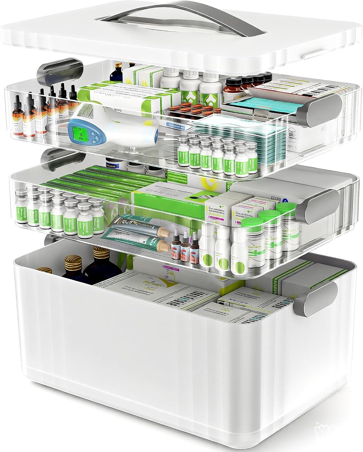 ARSTPEOE 3-Tier Medicine Organizer (Portable)