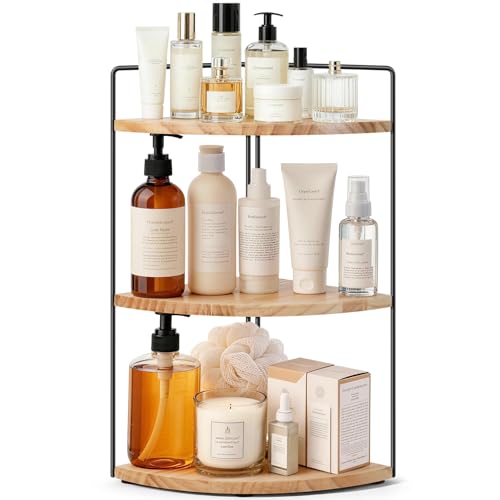 srmxllsy 3-Tier Corner Bathroom Counter Organizer
