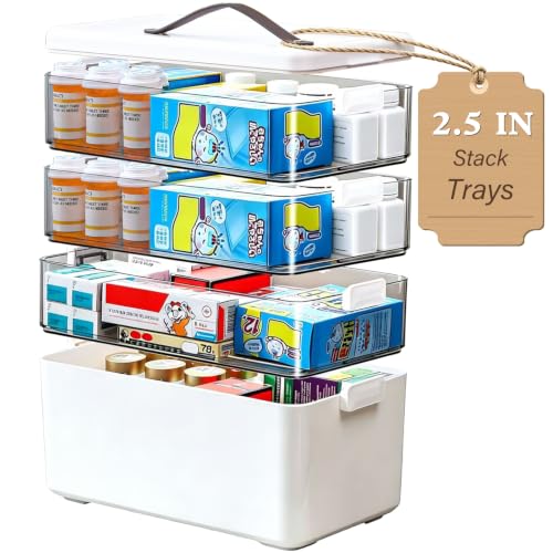Clemate 4-Tier Medicine Cabinet Organizer (Deeper Stack)